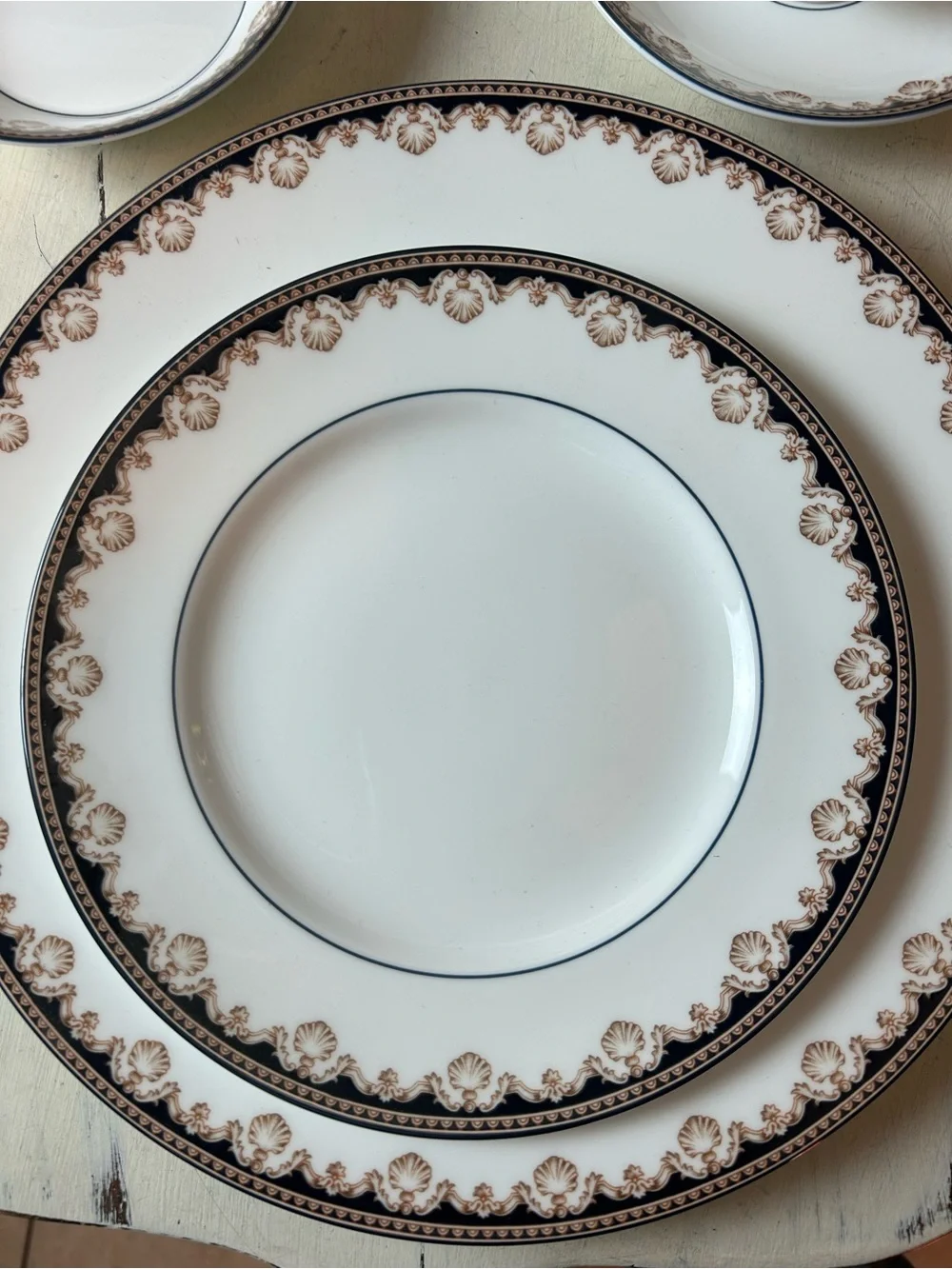 WEDGWOOD MEDICI R4588 Bone China 6 Piece Dinnerware Place Setting Plate Bowl Cup